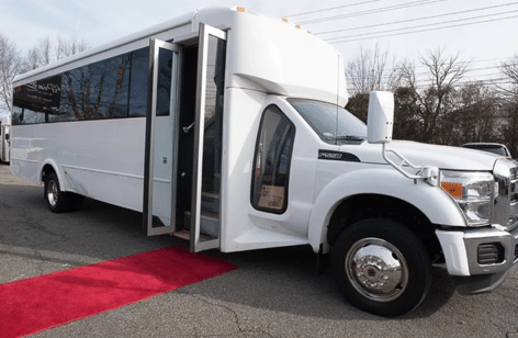30 Passenger Party Bus with Restroom & Dance Pole