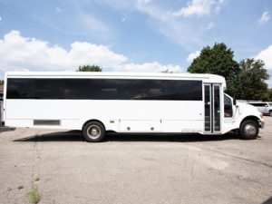 40 Passenger Party Bus with Pole & Bathroom