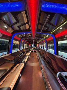 40 Passenger Party Bus with Pole & Bathroom