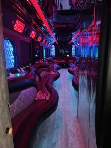 50 Passenger Party Bus with Restroom