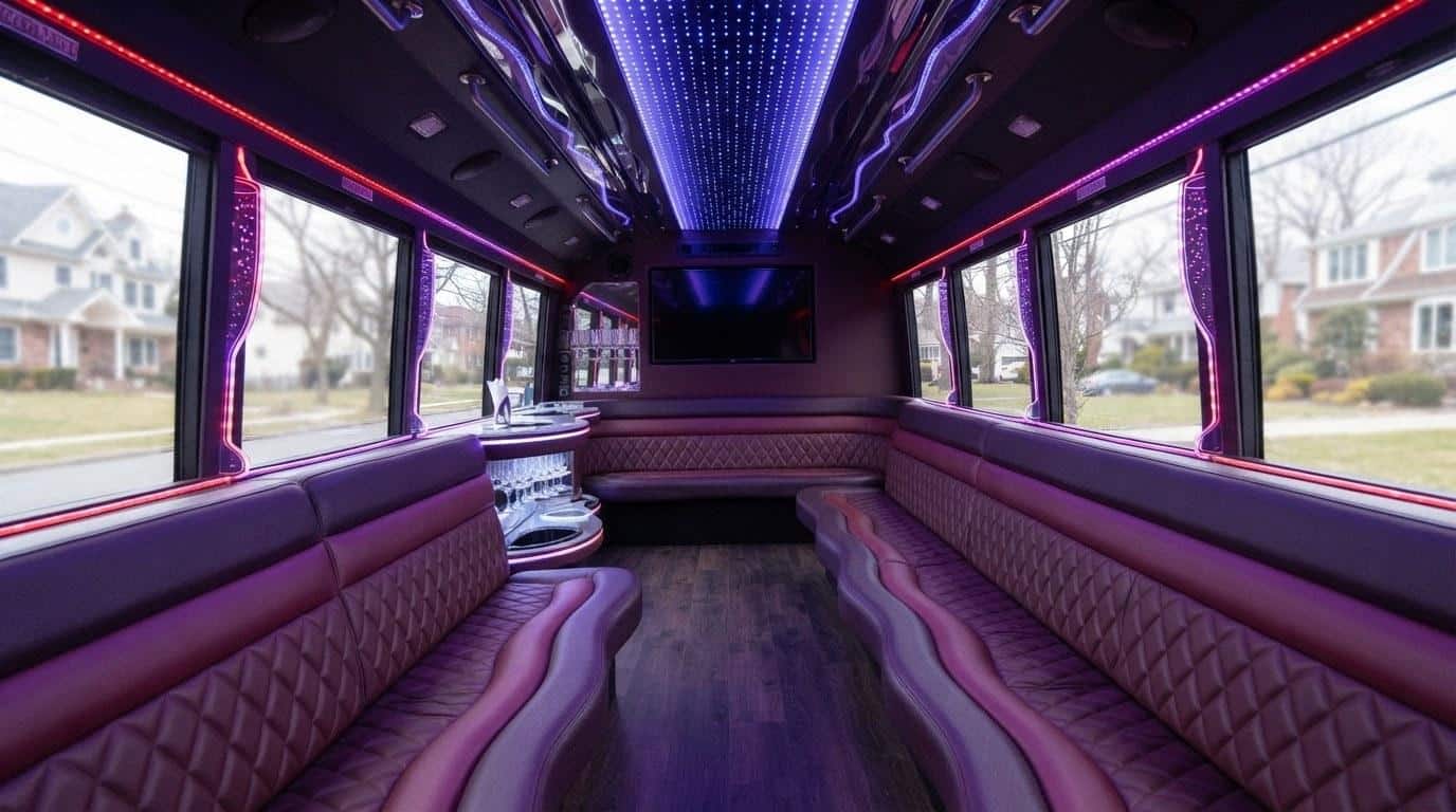 Completed prom party bus rentals work at J&A Party Bus Entertainment